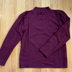 Madewell Maroon Heavy Knit Sweater Sz Medium